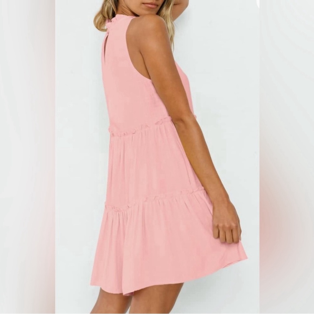 Imily Bela Womens Summer Dresses Boho Sleeveless Halter Sun Dress - Picture 3 of 11